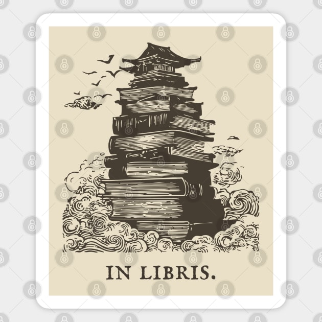 In Libris Tower of Books for the Scholar Magnet by TuncGK